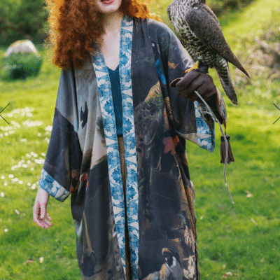 Wild Beauty Peacock Opera Robe Duster Kimono