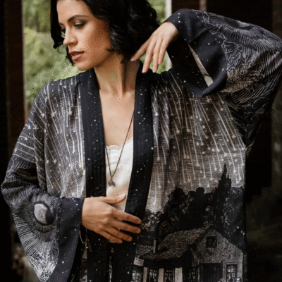 Stargazer Starduster Pixie Cropped Kimono Duster