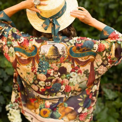 Stay Gold Cropped Pixie Kimono