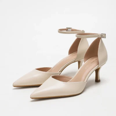 Apricot Chic Pointed-Toe Heels